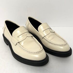 Vagabond Shoemakers Alex Loafer Shoe Poetcore Cream Beige Black Size EU 36 US 6